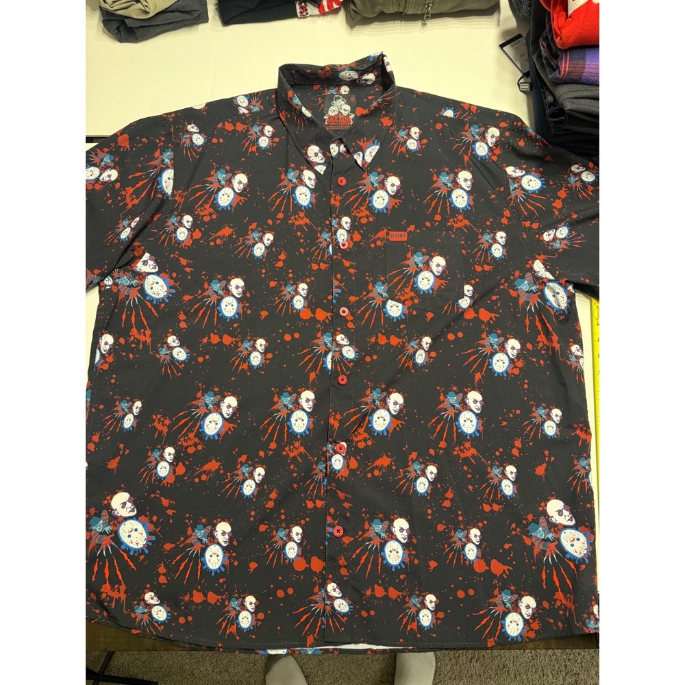 Dixxon Flannel Co Trilogy Horror D-LITE Shirt Mens 4XL Freddy Jason Nosferatu